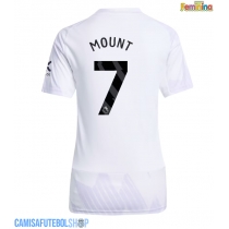 Camisa de time de futebol Manchester United Mason Mount #7 Replicas 2º Equipamento Feminina 2025-26 Manga Curta